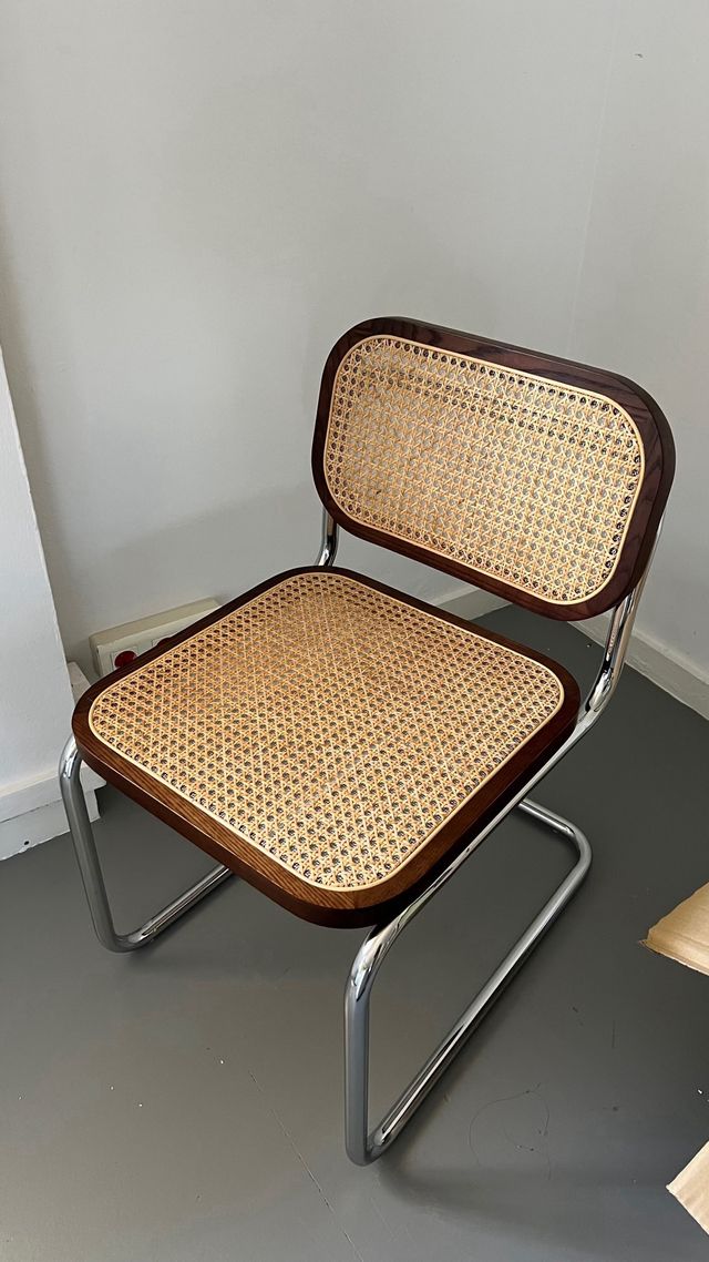 Silla Diseño Sklum Madera Metal Ratán