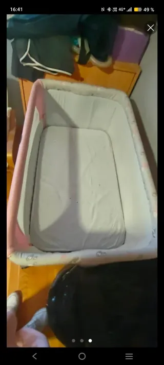 Mini Cuna Chicco Rosa