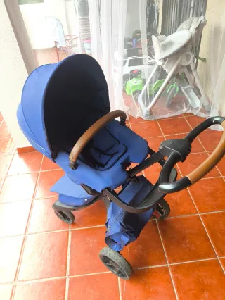 Carrito Stokke Xplory X silla+capazo Completo Azul