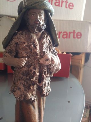 Figura pastor belén con oveja