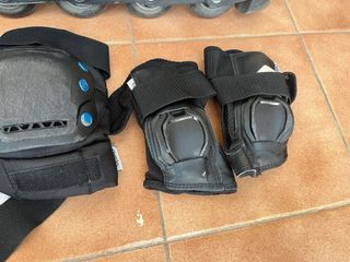Patines en línea y equipo de protección