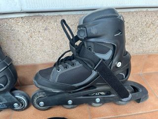 Patines en línea y equipo de protección