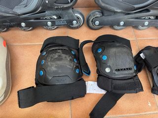 Patines en línea y equipo de protección