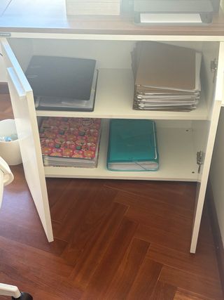 Mesa de despacho doble con cajonera