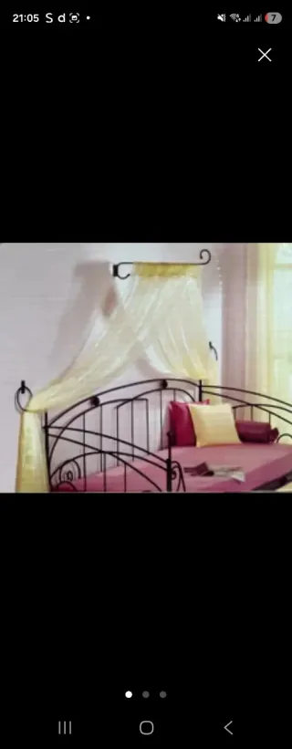 Dosel Cama/Sofá + Estructura Metal Negro