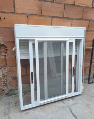 Ventana aluminio correderas+mosquitera