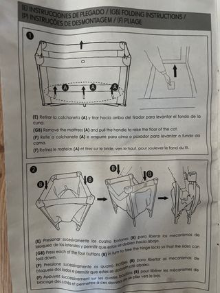 Cuna de viaje infantil Olmitos