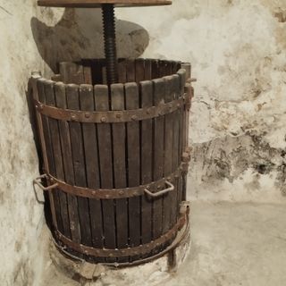 Prensa Antigua Uva Vino