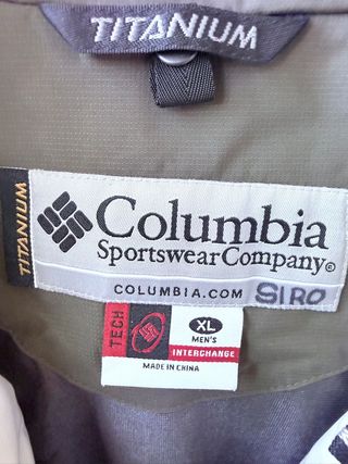 Chaqueta Columbia Titanium Talla XL Impermeable