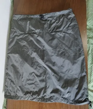 Gonna Aspesi tessuto tecnico grigia