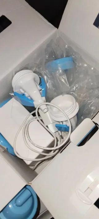 Sacaleches eléctrico y manual usado una vez