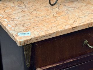 2 Mesitas Rústicas Madera y Mármol