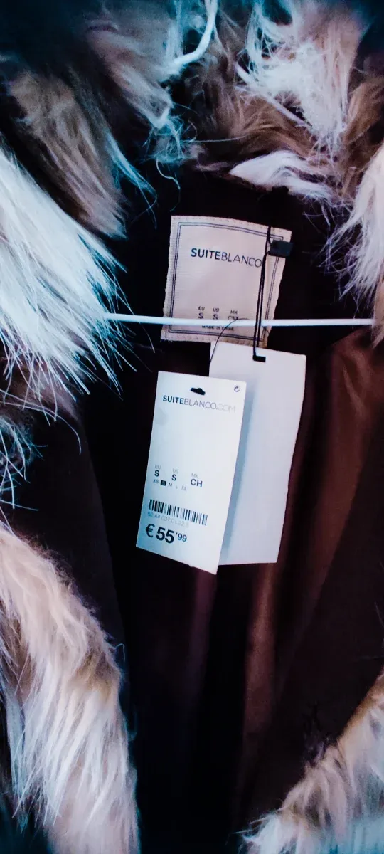 Abrigo pelo sintético Suite Blanco