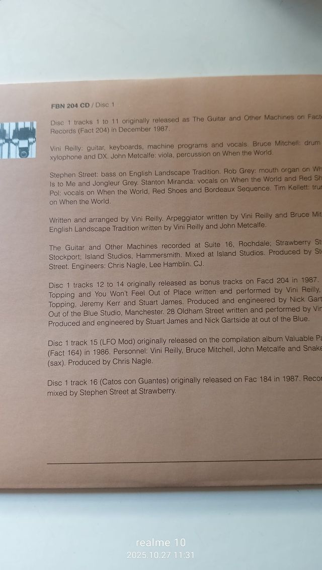 The Durutti Column The Guitar and Other Machines