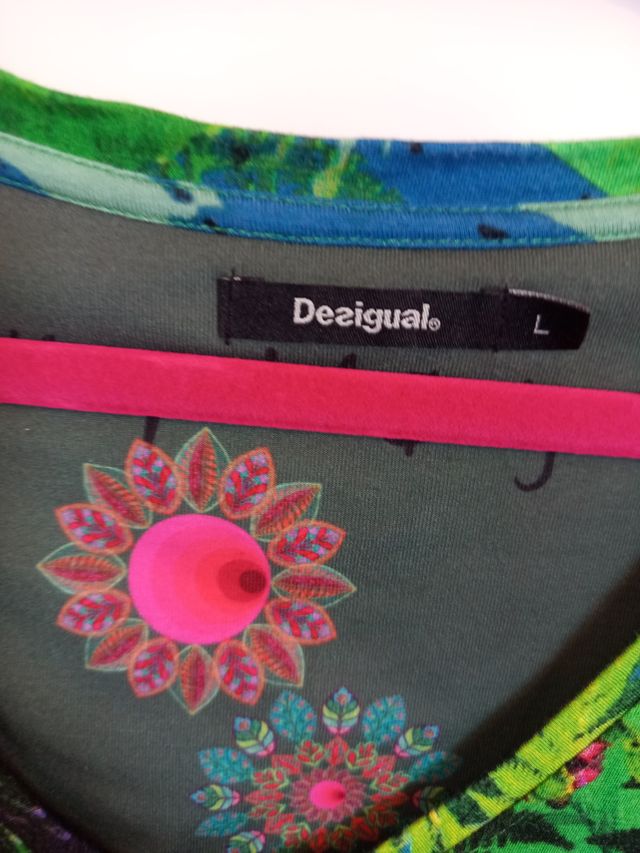 Camiseta Desigual Talla L Estampado Floral