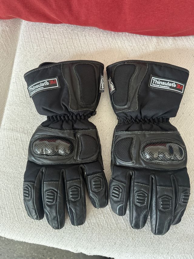 Guantes Moto Invierno Thinsulate 3M Negros