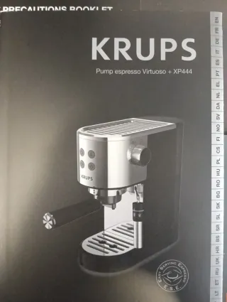 Cafetera Expresso Krups "Virtuoso+ " , + Molinillo