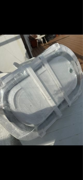 Bañera Plegable Bebé con Asiento Gris