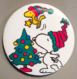 SPILLA SNOOPY E WOODSTOCK NATALE