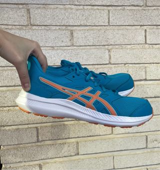 Deportivas Asics Unisex Naranja y Turquesa