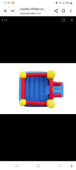Castillo hinchable infantil con tobogán