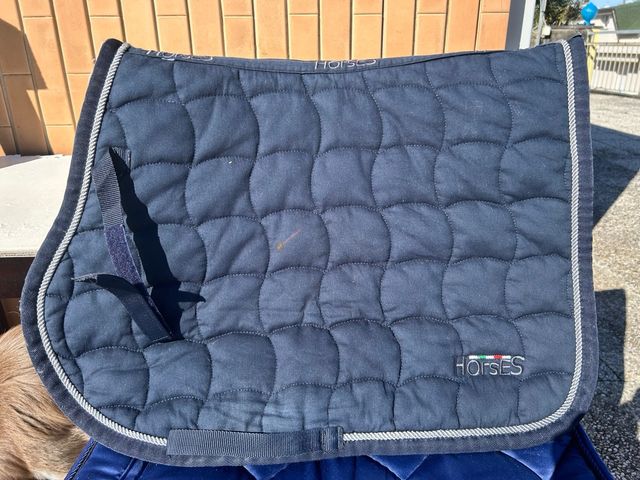 Sottosella Horses trapuntato blu