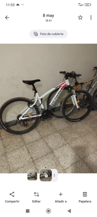 Bicicleta BTWIN Blanca