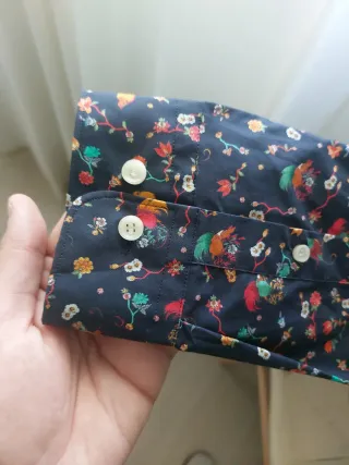 Camisa SELECTED hombre estampada #pájaros #flores