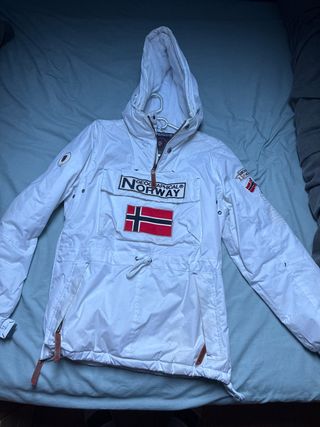 Abrigo Geographical Norway Blanco