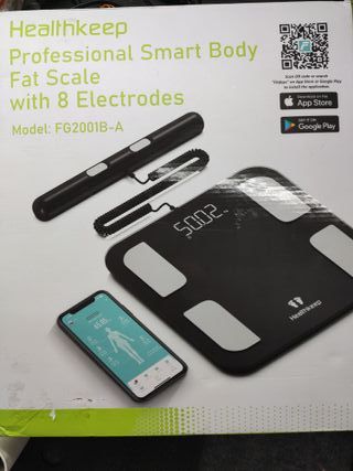 Balanza Análisis Corporal Fitdays FG2001B-A NEGRA