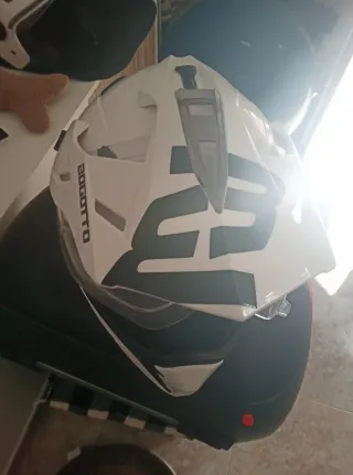Casco Moto Adventure Blanco Talla L.Nuevo