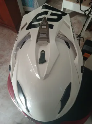 Casco Moto Adventure Blanco Talla L.Nuevo