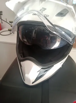 Casco Moto Adventure Blanco Talla L.Nuevo