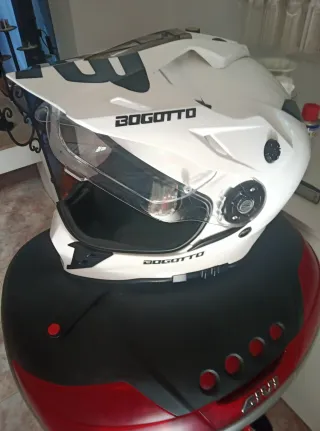 Casco Moto Adventure Blanco Talla L.Nuevo