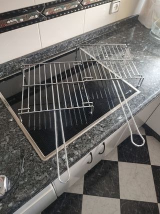2 Parrillas Acero Inox 30x30cm
