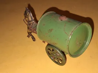 Rico Carreta con tonel años 40 Juguete  antiguo