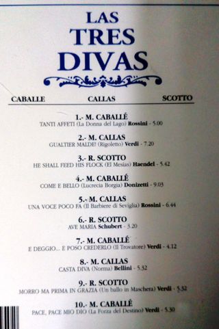 CD Las 3 Divas: Caballé, Callas, Scotto