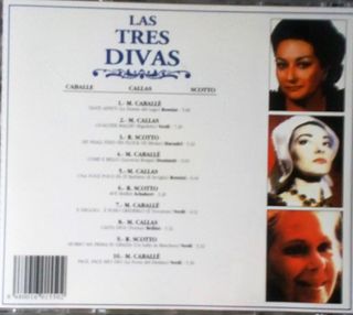 CD Las 3 Divas: Caballé, Callas, Scotto