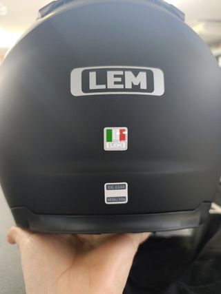 Casco Jet LEM Talla XXL Negro
