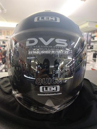 Casco Jet LEM Talla XXL Negro