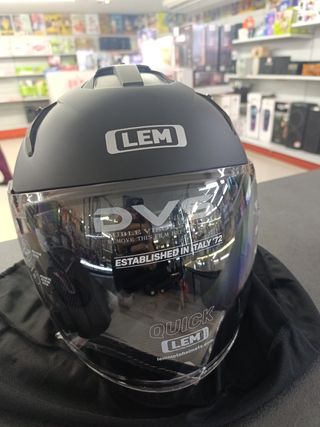 Casco Jet LEM Talla XXL Negro