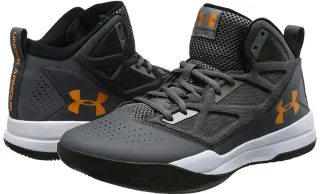 Zapatillas Under Armour Baloncesto Gris Naranja