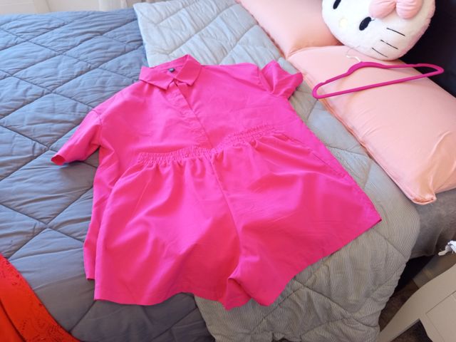 Conjunto rosa tipo vestido