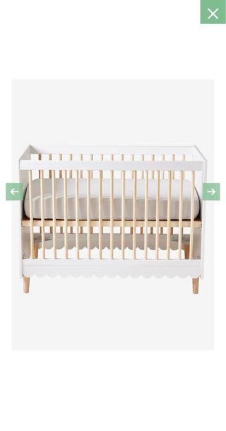 Berço Evolutivo Branco e Madeira