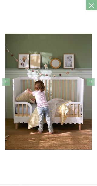 Berço Evolutivo Branco e Madeira