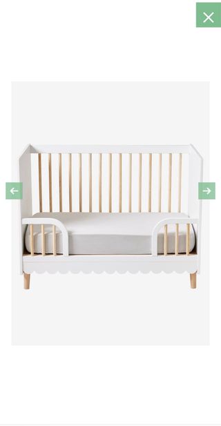 Berço Evolutivo Branco e Madeira