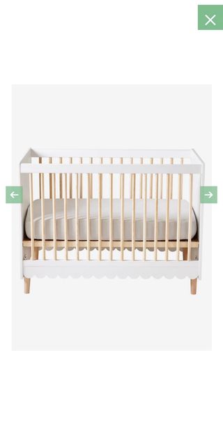 Berço Evolutivo Branco e Madeira