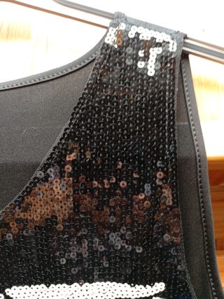 Vestido Halloween Esqueleto Lentejuelas