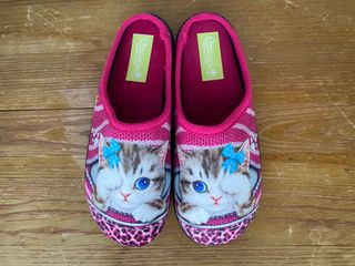 Pantofole gatto rosa