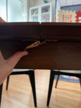 Mesa de comedor extensible madera nogal